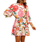 Robe imprimée à la taille