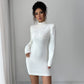 Women's Turtleneck Long Sleeve Dress Sweater