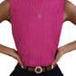 Women's Half Turtleneck Slim Sleeveless Vest