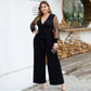 fat lady jumpsuit Deep V women overalls