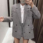 Houndstooth casual suit jacket