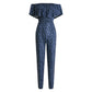 Combinaison cache-cœur pour femme, imprimé léopard