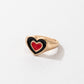 Cute Cartoon Dripping Oil Ins Wind Color Multi-element Single Ring