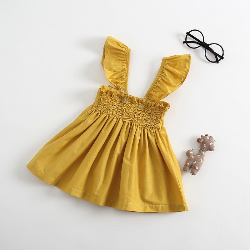 Robe à manches volantées et nœud