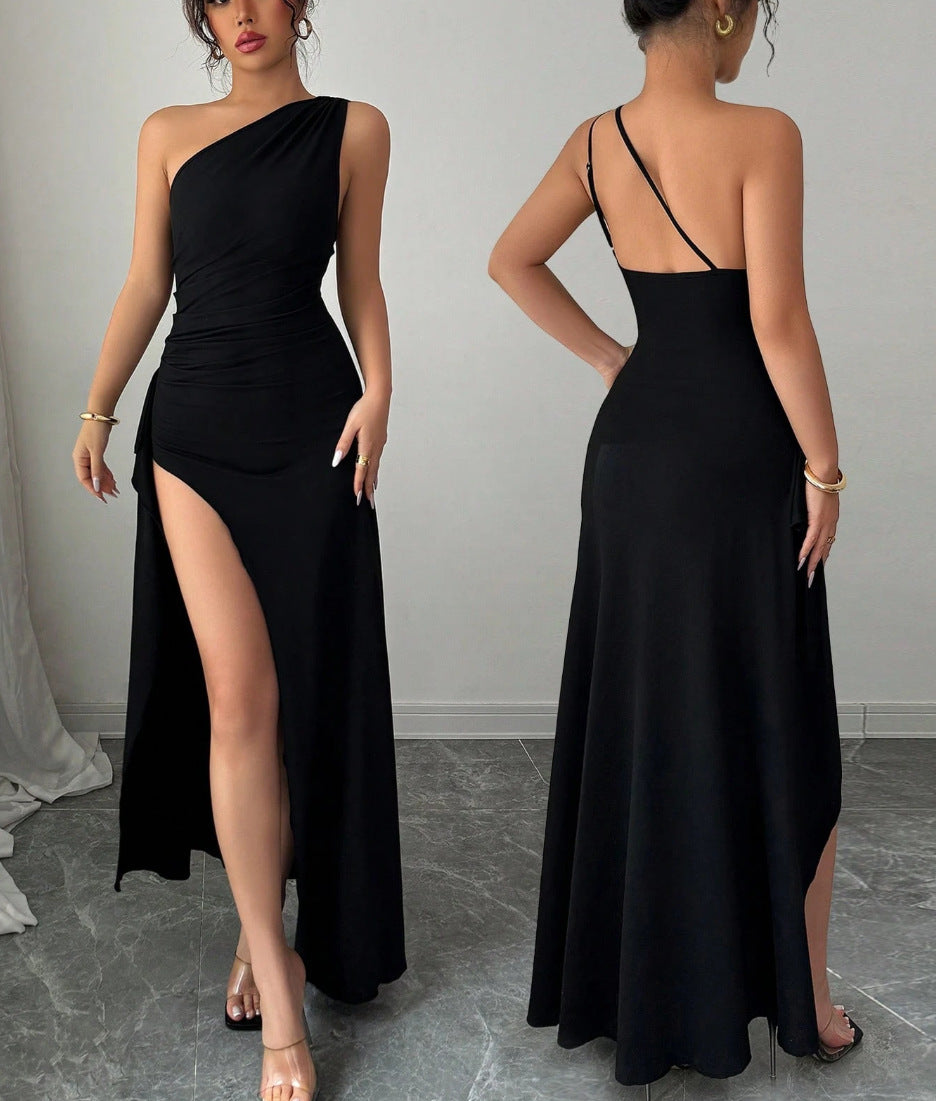 Women's Fashionable Sexy Asymmetrical Tube Dress