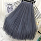 Women's solid color pleated skirt