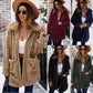 Manteau long en fourrure Manteau d'hiver en polaire double face à manches longues