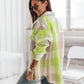 Women's Fashionable Color Plaid Shirt