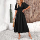 Women's Clothing Skirts Lotus Leaf Sleeve Split Dress