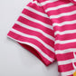 T-shirt d'été à manches courtes pour fille avec motif dinosaure brodé 