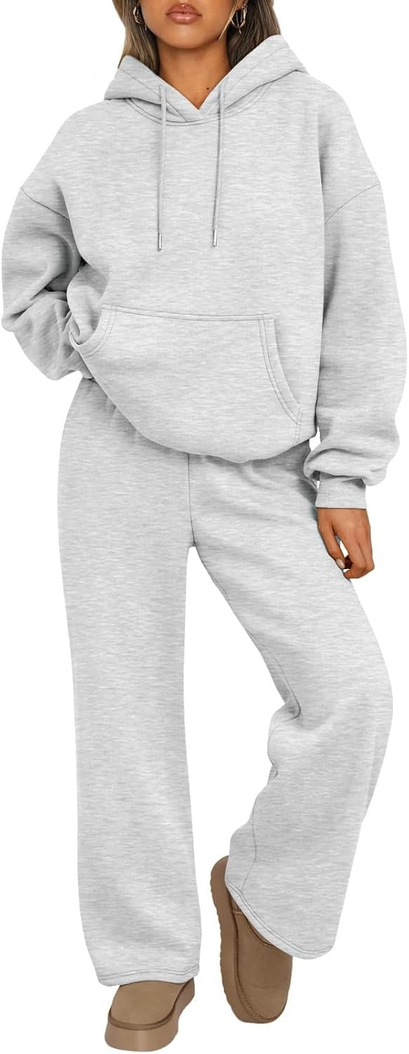 Autumn And Winter Casual Hooded Sweatshirt Oversized Wide-leg