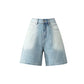 Women's High Waist Loose Retro Blue Shorts Denim Shorts