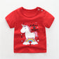 T-shirts en coton pour bébés et enfants