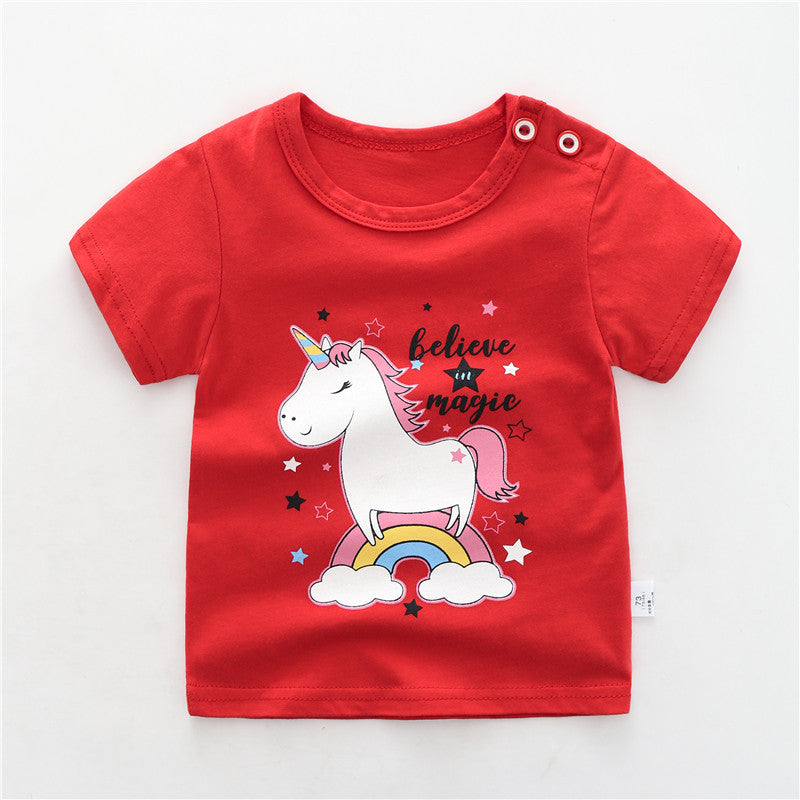 T-shirts en coton pour bébés et enfants