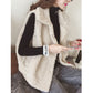 Loose thick short waistcoat