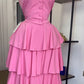 Women's Halter Vest High Waist Tiered Skirt Two-piece Set