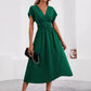Elegant Solid-color Long Womens Dress