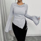 Design Sense Rope Slim Pullover Women