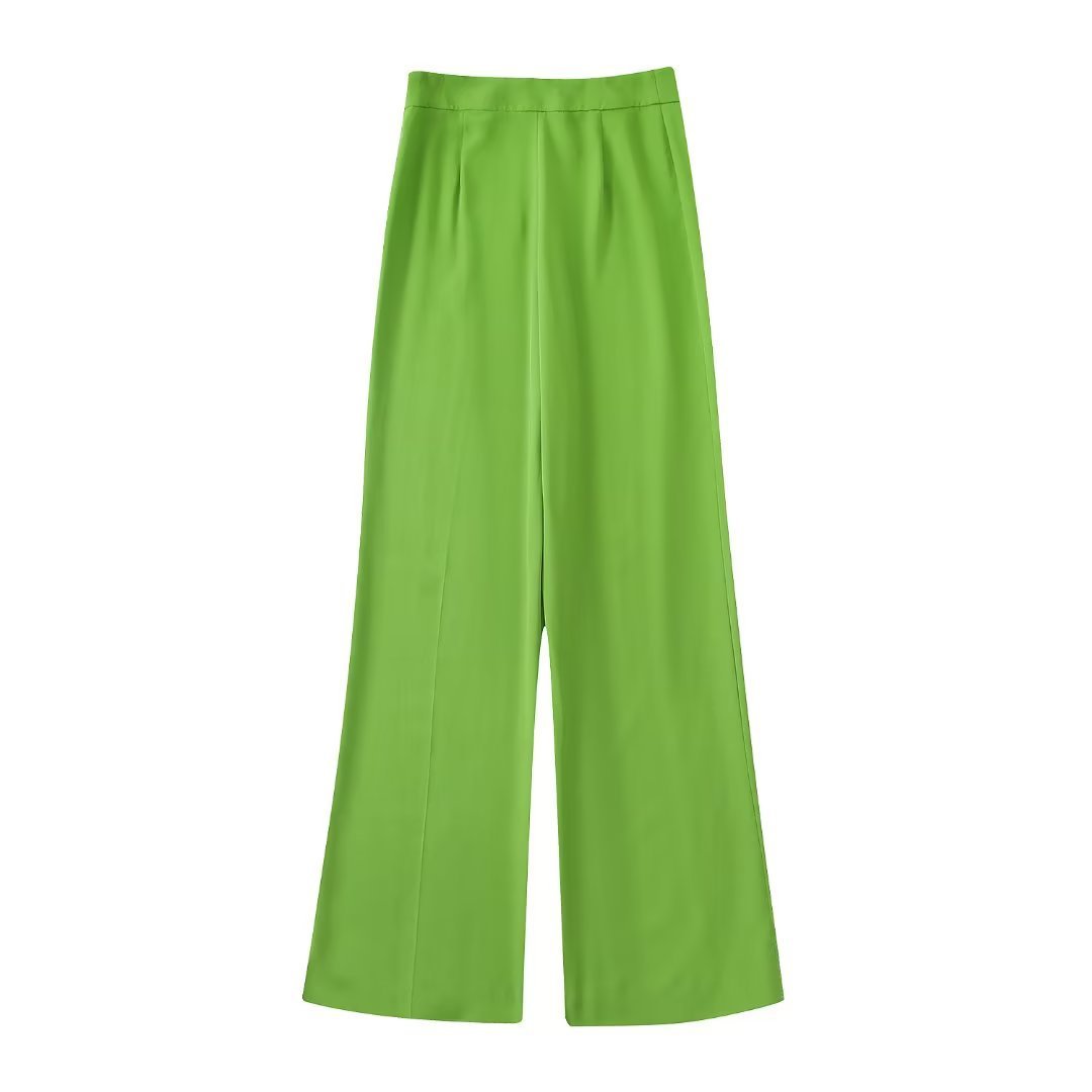 Gilet croisé à revers pour femme, pantalon décontracté