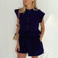 Summer Jacquard Short Sleeve Design Shirt Shorts Suit