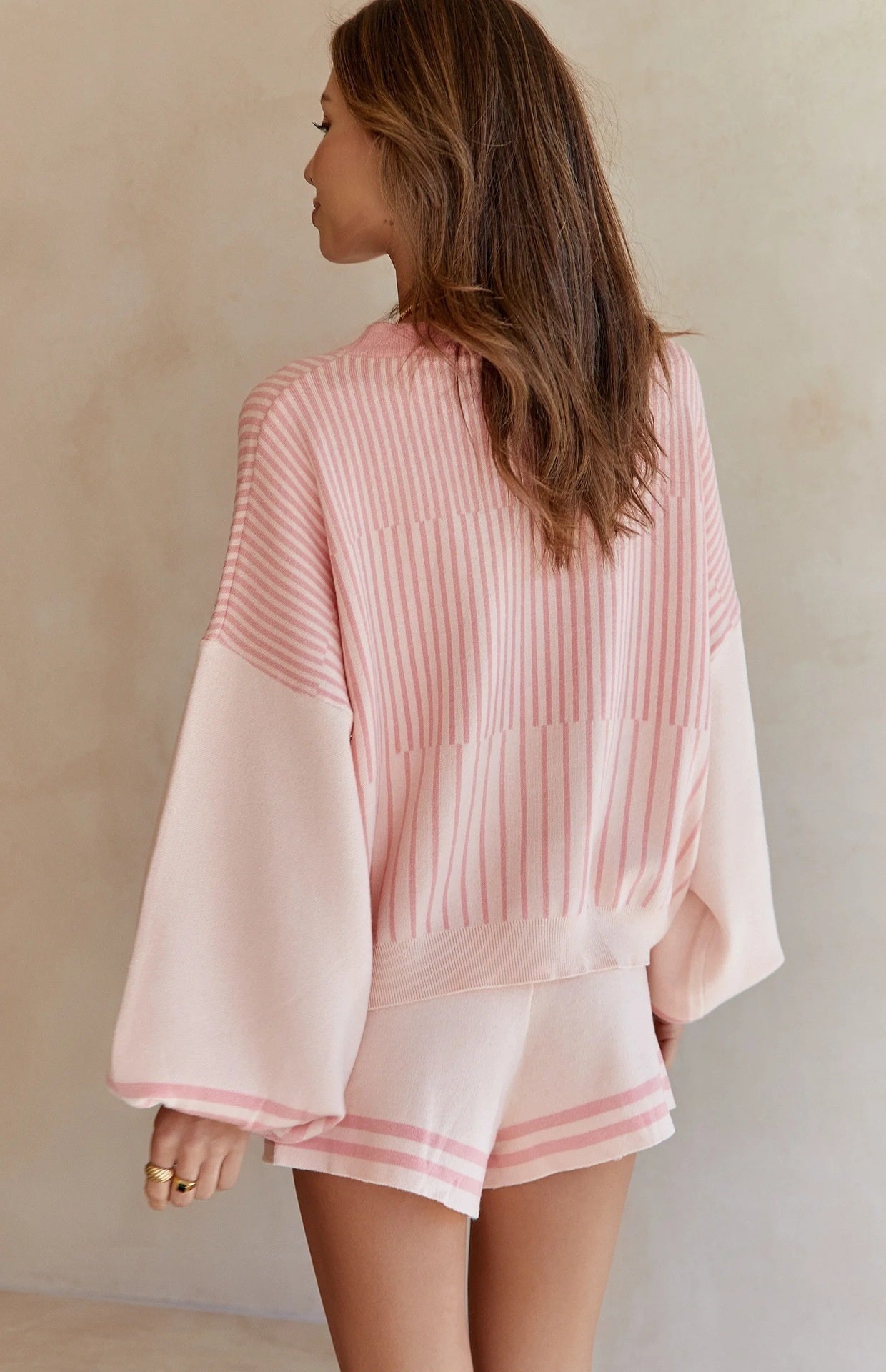Women's Casual Striped Top Casual Pants