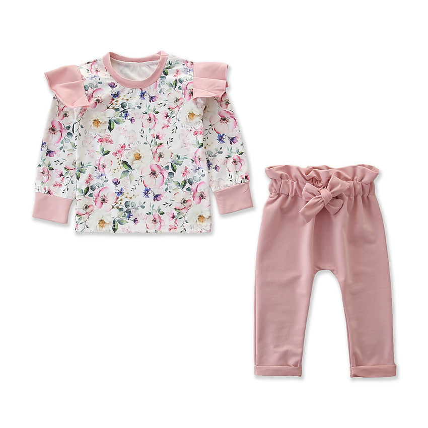 Girls autumn sweater suit