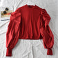 Bubble Shirt Sleeve Stitching Fake Two Shirts