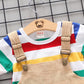 Rainbow Bib Pants Girls Baby Kids