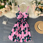 Robe fleurie de vacances pour femme