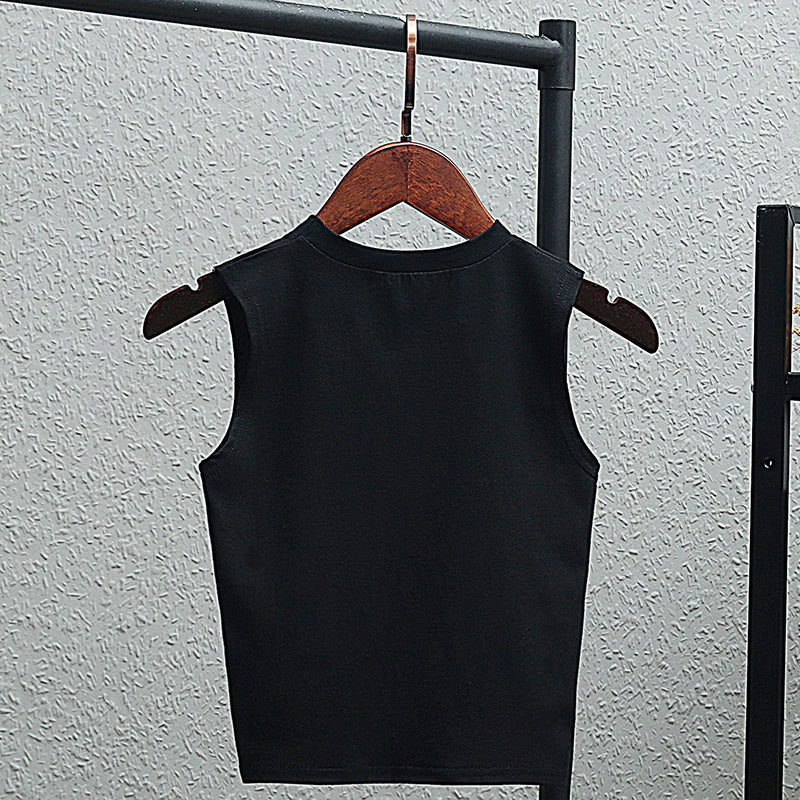 Half turtleneck vest