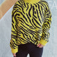 Commuter Knitted Two-piece Zebra Pattern Contrast Color