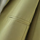 Buttonless Hem Sleeve Suit Coat Solid Casual Pants Suit