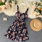 Robe fleurie de vacances pour femme