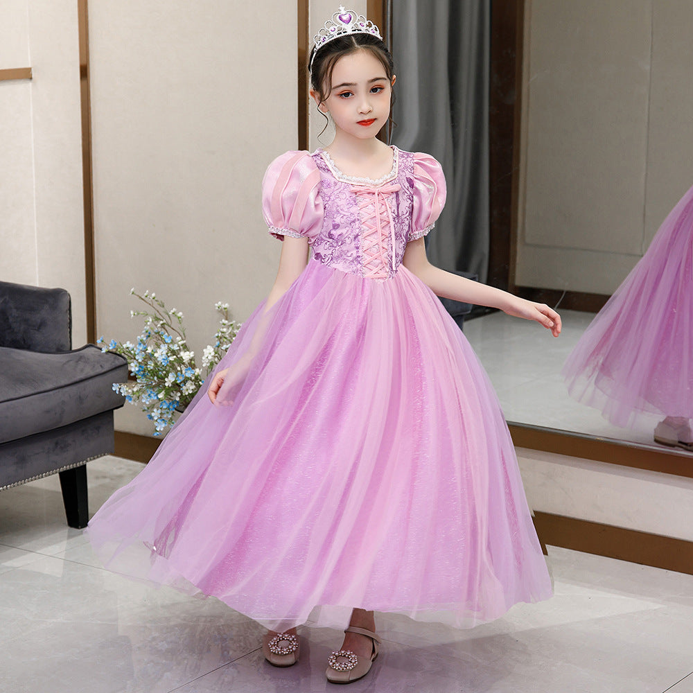 Jupe bouffante en tulle Raiponce Birthday Show