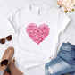 Personalized Letter Print Ladies T-shirt