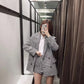 Houndstooth casual suit jacket