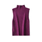 Women's Half-turtleneck Sleeveless Knitted Vest