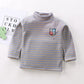 Plus fleece long sleeve high neck t-shirt