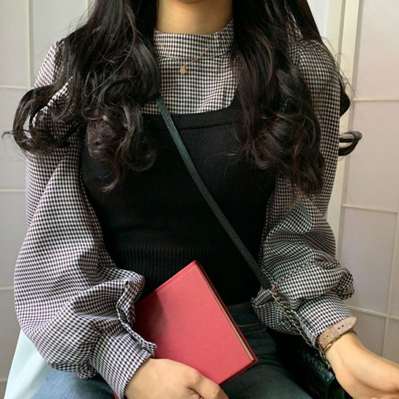 Gilet de réduction d'âge coréen pour femmes, ensemble de petite écharpe