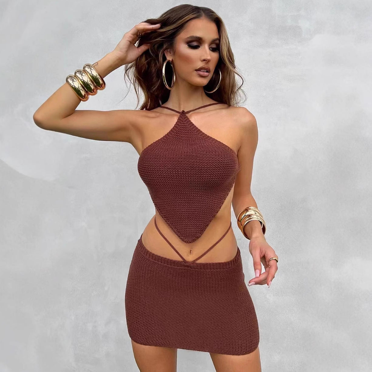 Fashion Backless Rope Suit