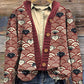 Cardigan tricoté imprimé numérique 3D, manteau, imitation pull, vêtements pour femmes