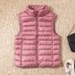 Lightweight down jacket women's Vest Short Size Large