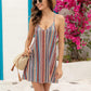 Robe nuisette à rayures pour femme