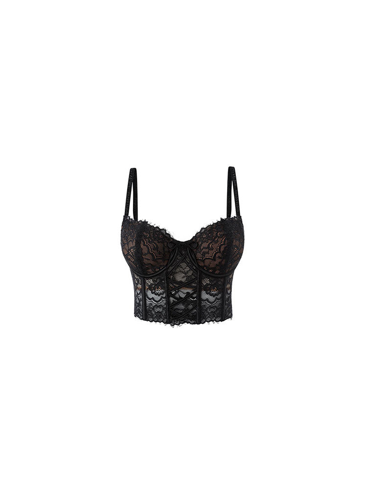 Tube Top With Tank Top Top Lace Fishbone Bra