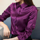 Silk long sleeve shirt