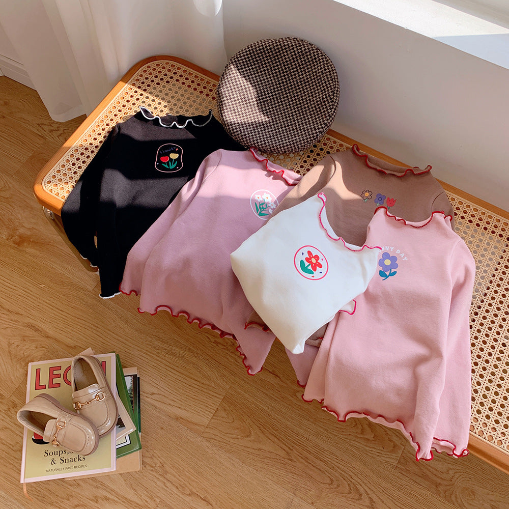 Girls' Bottom Long-sleeved T-shirt