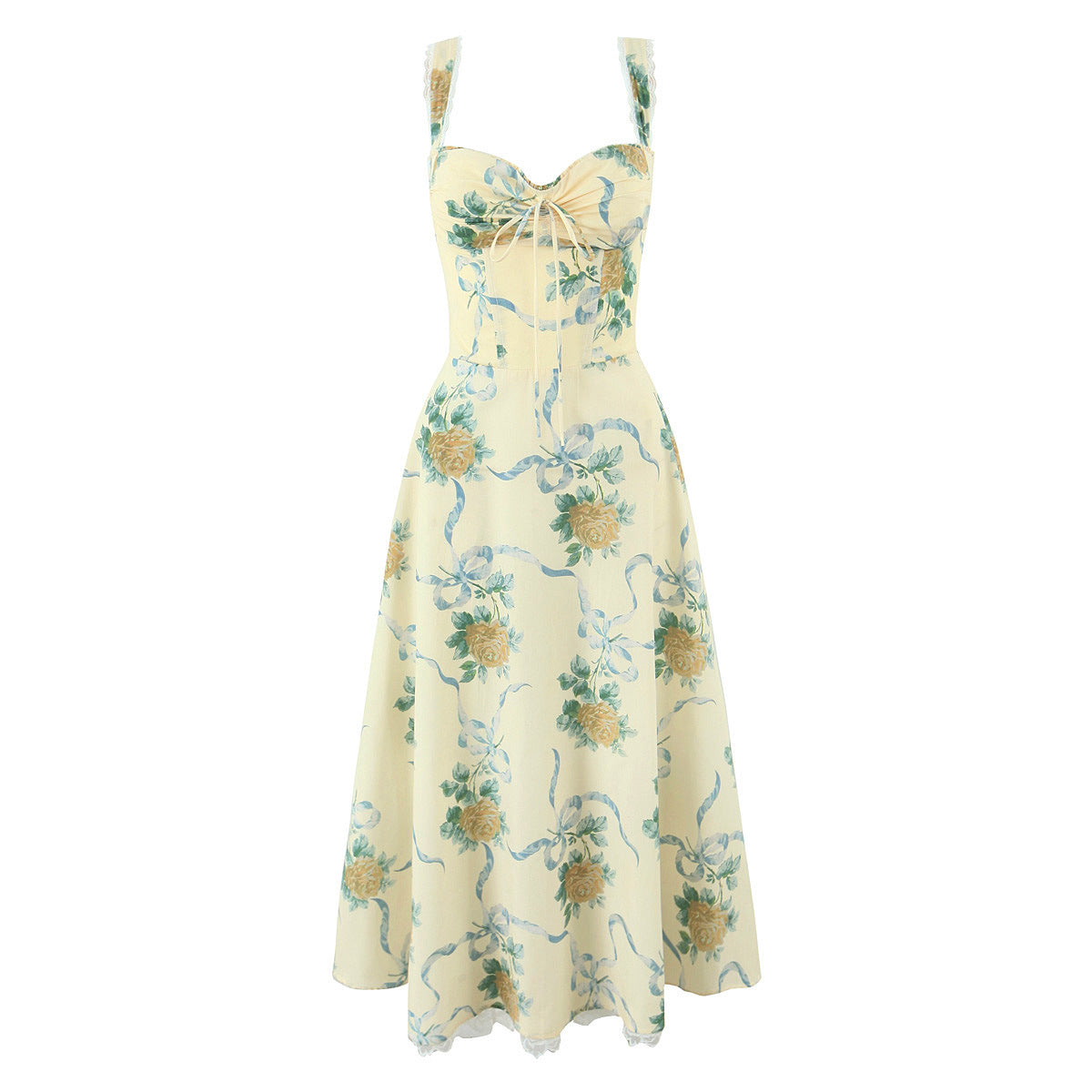 Women's Fashion Stitching Mid-length Dress
