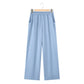 Long Sleeve Shirt Loose Wide Leg Pants Casual Two-piece Suit