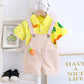 Children's Summer Cartoon Overalls T-shirt Suit