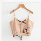 Women's Summer New V-neck Striped Strap Sling Top